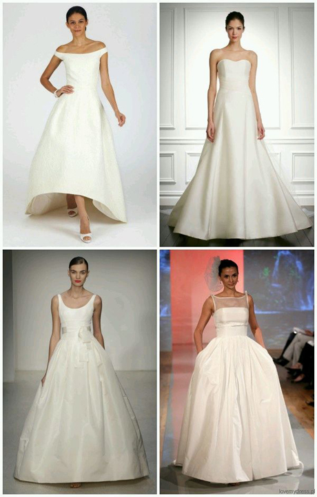 suknie ślubne minimalistyczne tredny slubne 2013
